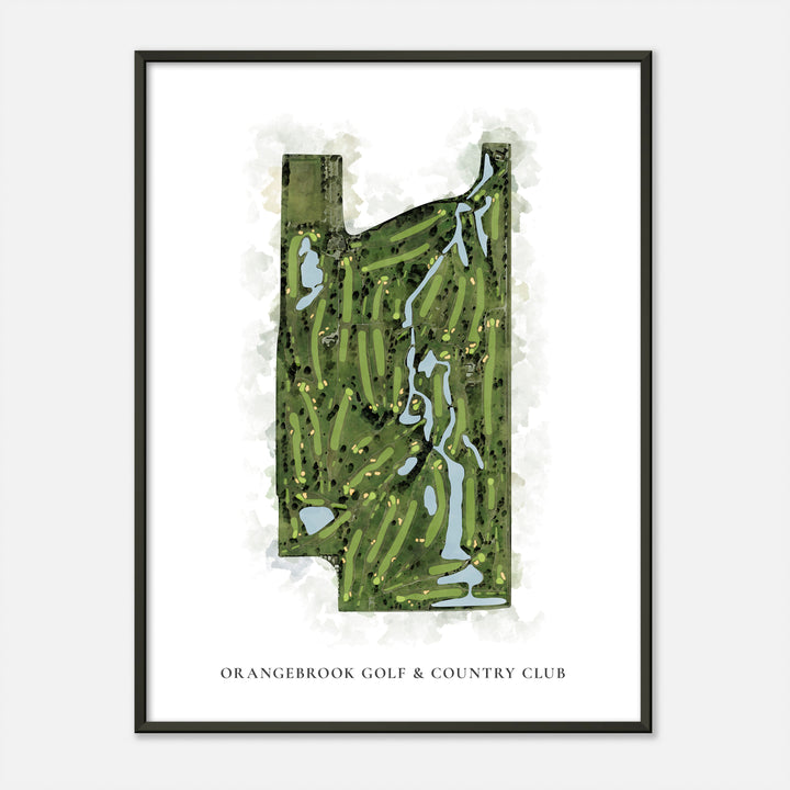 Print of Orangebrook Golf & Country Club Classic Map