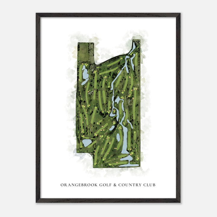 Print of Orangebrook Golf & Country Club Classic Map