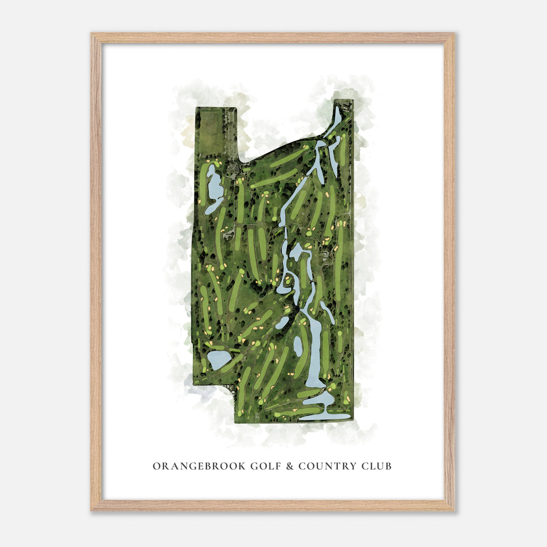 Print of Orangebrook Golf & Country Club Classic Map
