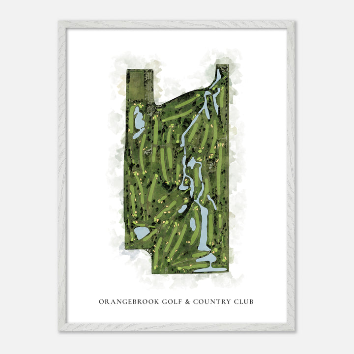 Print of Orangebrook Golf & Country Club Classic Map