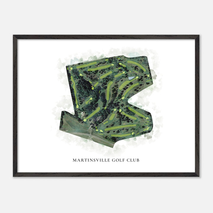 Print of Martinsville Golf Club Classic Map