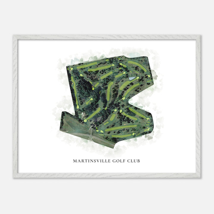 Print of Martinsville Golf Club Classic Map