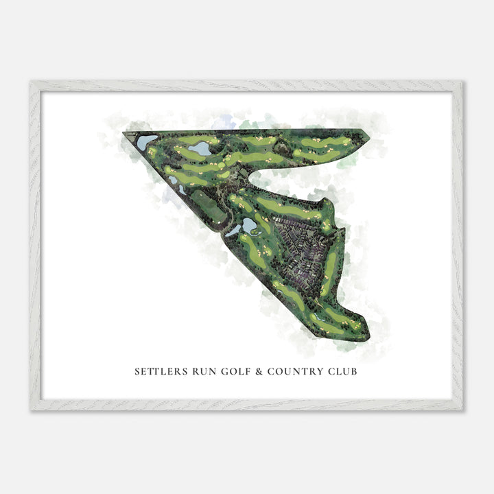 Print of Settlers Run Golf & Country Club Classic Map