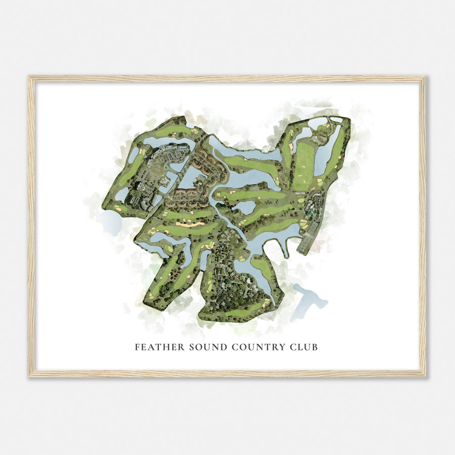 Print of Feather Sound Country Club Classic Map