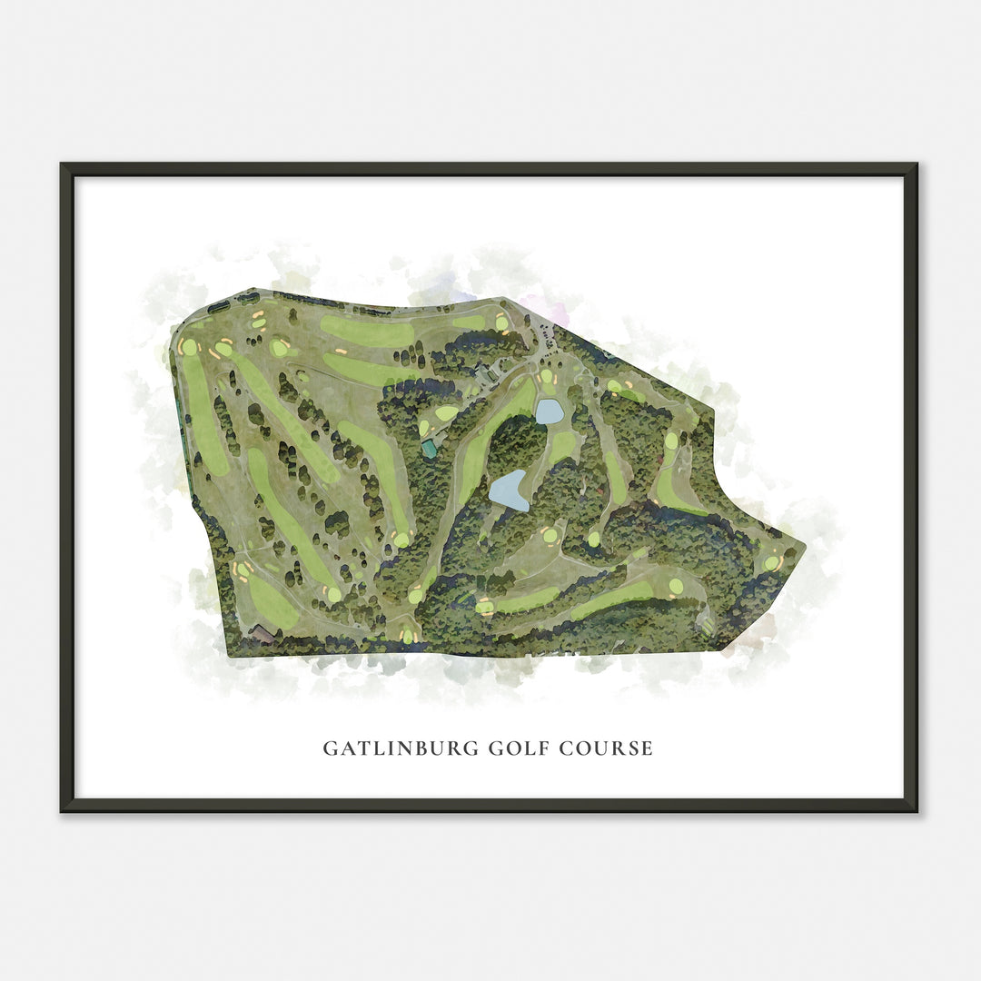 Print of Gatlinburg Golf Course Classic Map