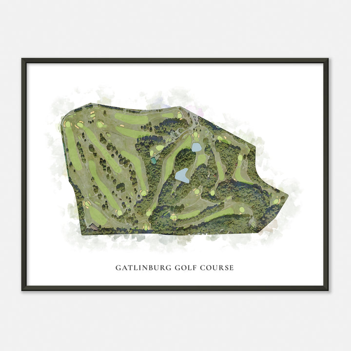 Print of Gatlinburg Golf Course Classic Map