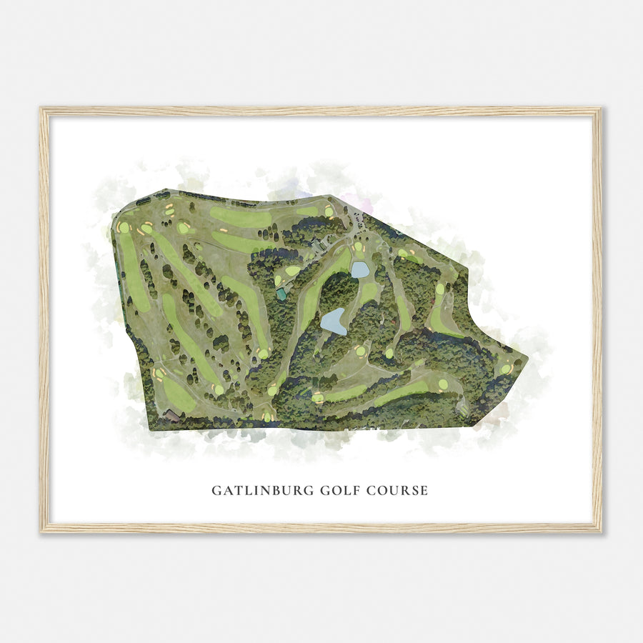 Print of Gatlinburg Golf Course Classic Map