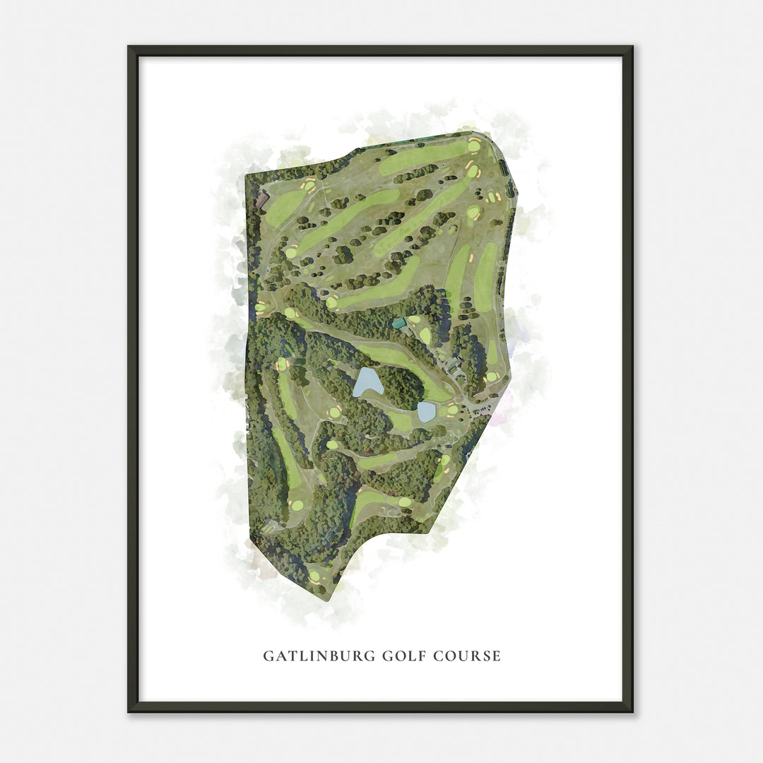 Print of Gatlinburg Golf Course Classic Map