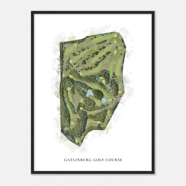 Print of Gatlinburg Golf Course Classic Map