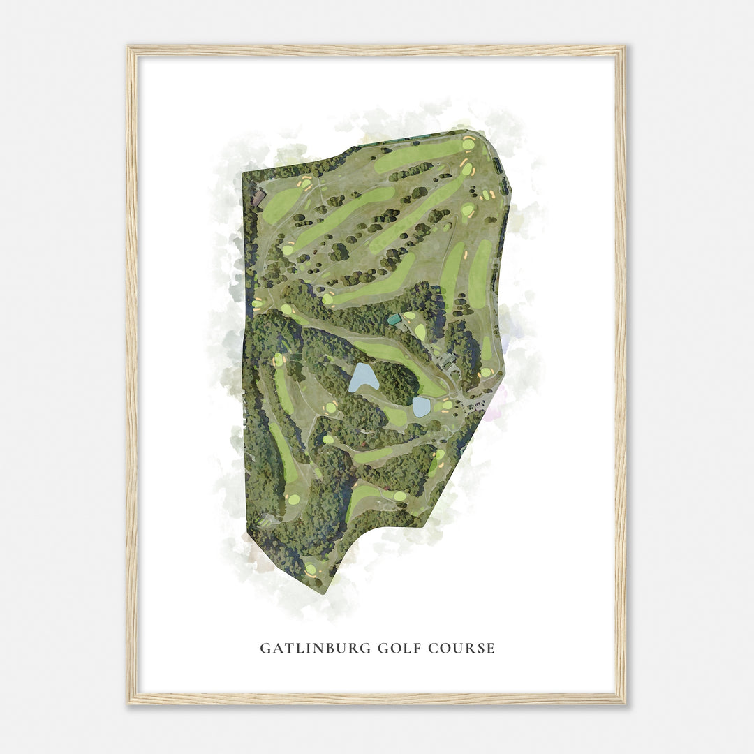 Print of Gatlinburg Golf Course Classic Map