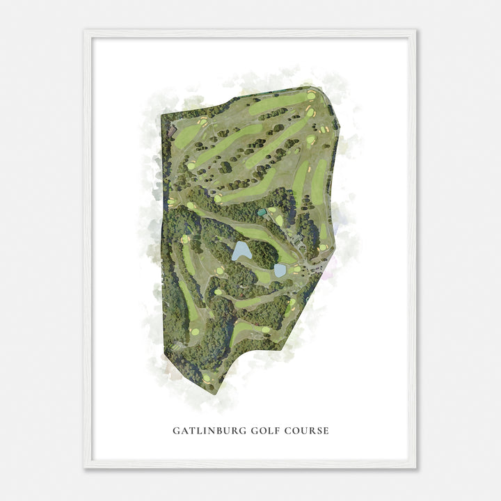 Print of Gatlinburg Golf Course Classic Map