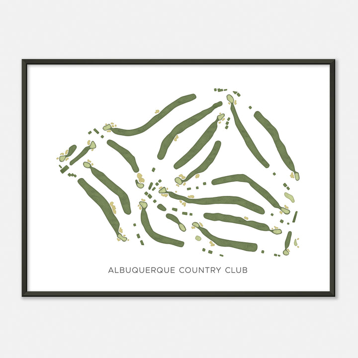 Print of Albuquerque Country Club Modern Map