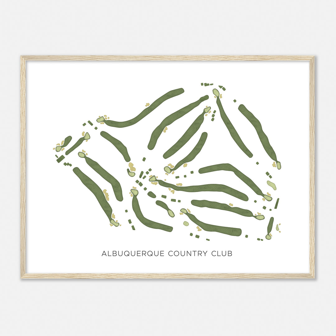 Print of Albuquerque Country Club Modern Map