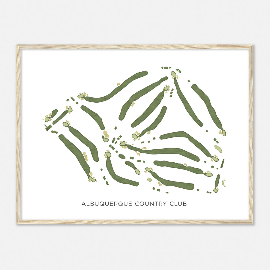 Print of Albuquerque Country Club Modern Map