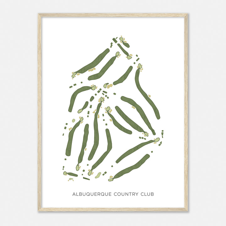 Print of Albuquerque Country Club Modern Map