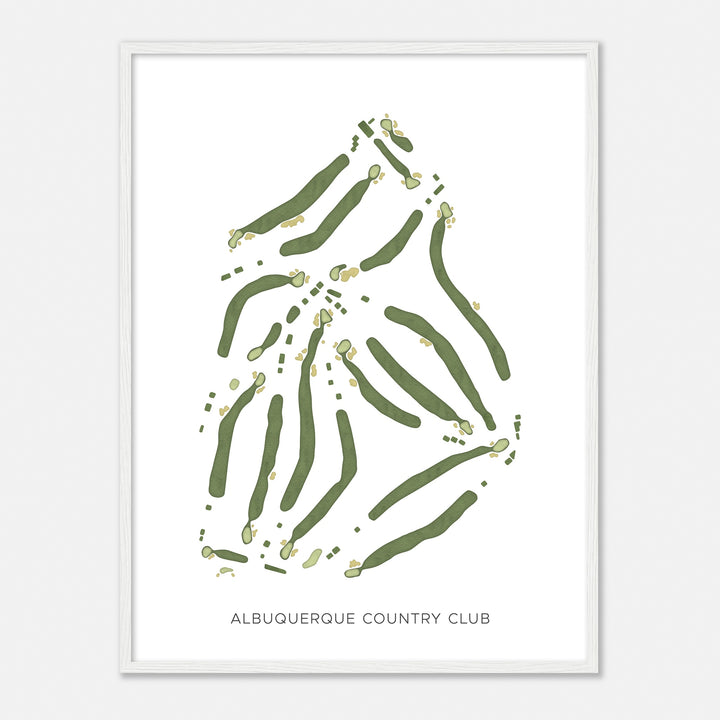 Print of Albuquerque Country Club Modern Map