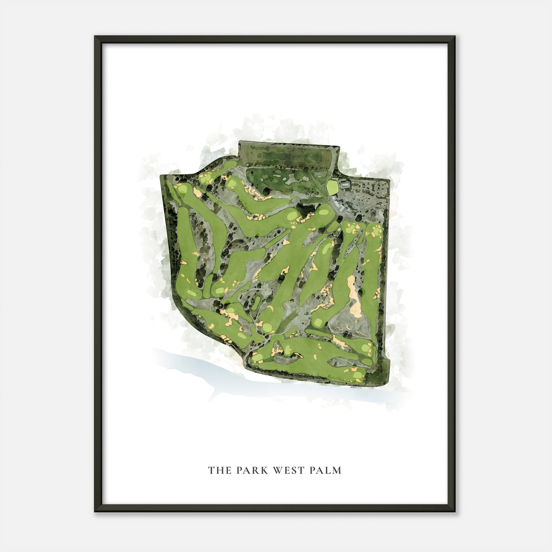 Print of The Park West Palm Classic Map