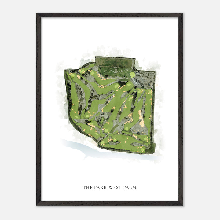 Print of The Park West Palm Classic Map