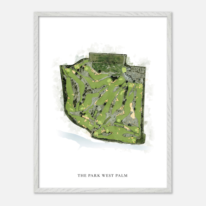 Print of The Park West Palm Classic Map