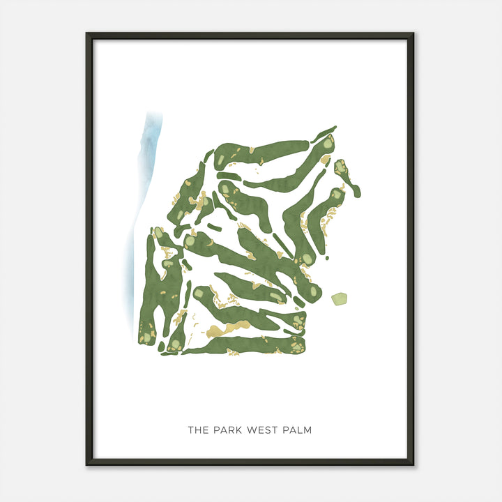 Print of The Park West Palm Modern Map