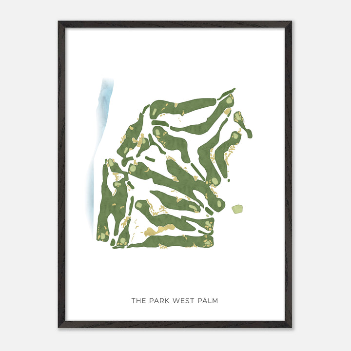 Print of The Park West Palm Modern Map