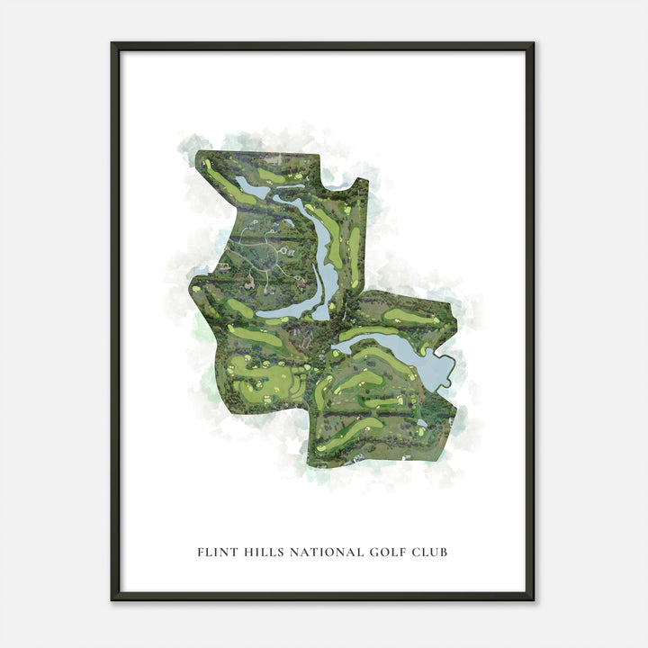 Print of Flint Hills National Golf Club Classic Map