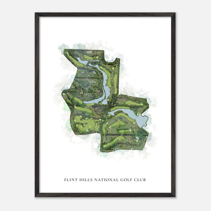 Print of Flint Hills National Golf Club Classic Map