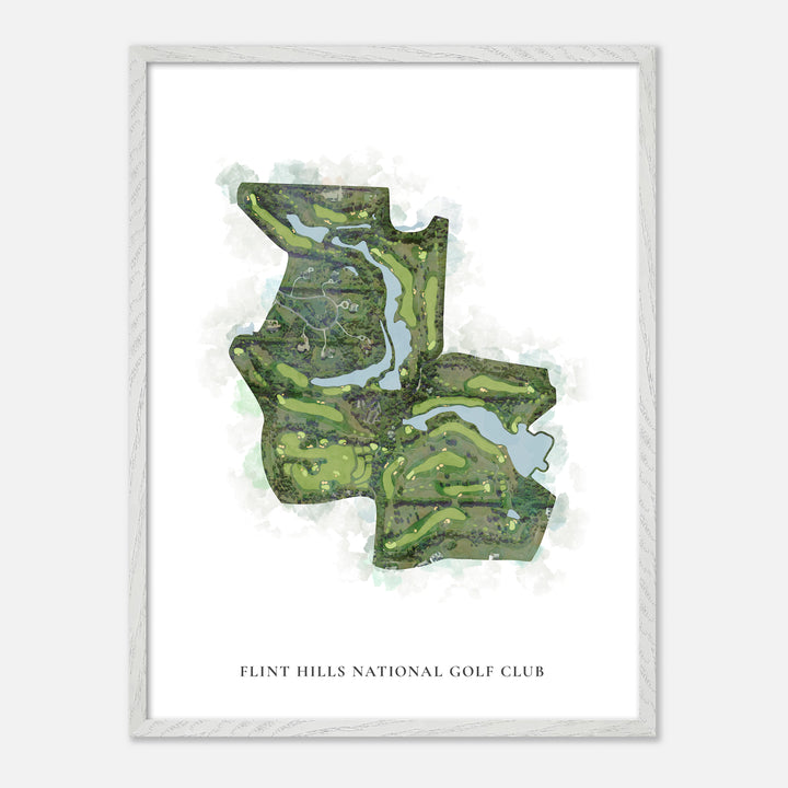 Print of Flint Hills National Golf Club Classic Map