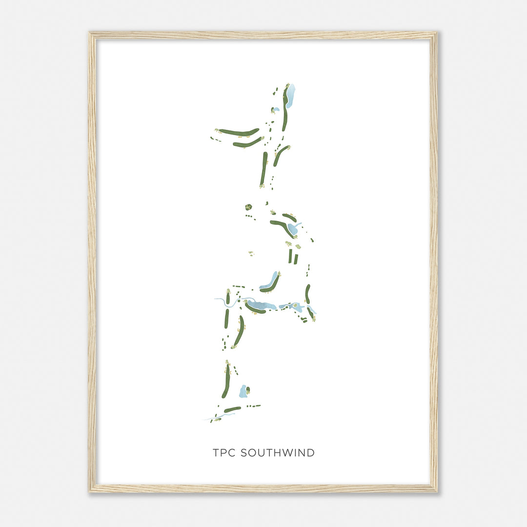 Print of Tpc Southwind Modern Map
