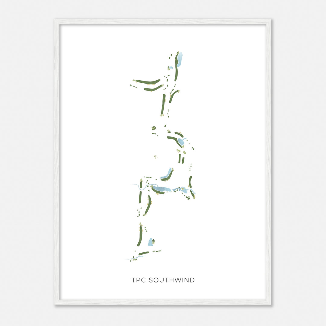 Print of Tpc Southwind Modern Map