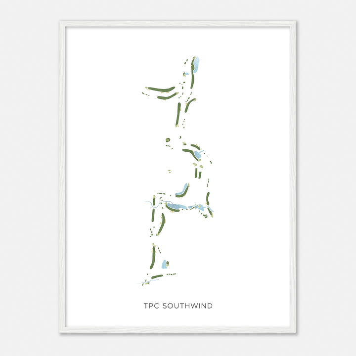 Print of Tpc Southwind Modern Map