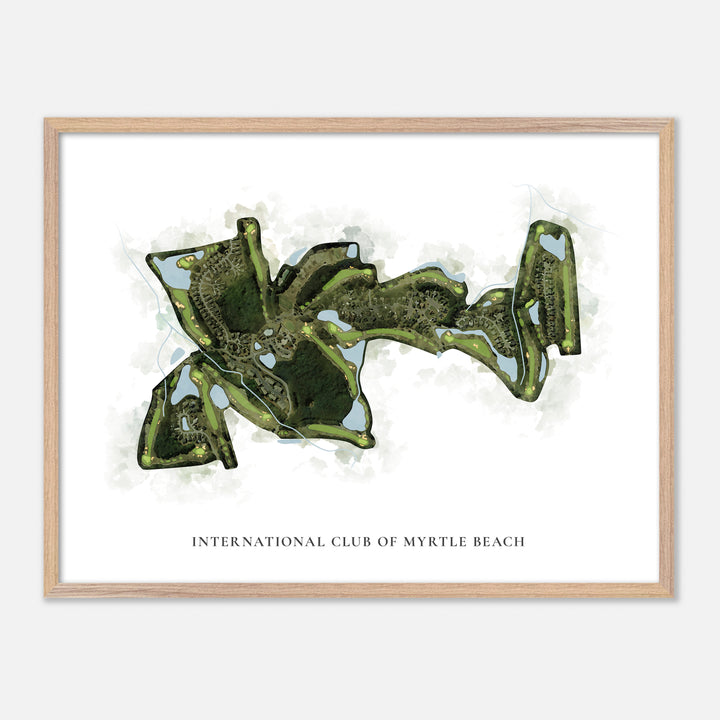 Print of International Club Of Myrtle Beach Classic Map