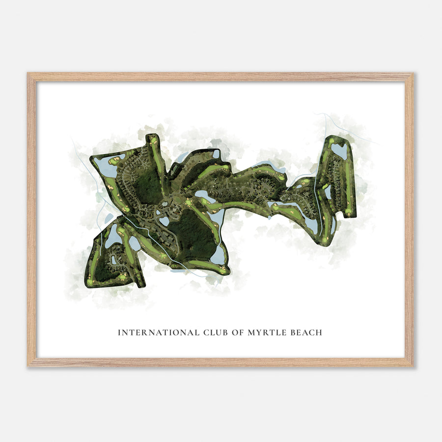 Print of International Club Of Myrtle Beach Classic Map