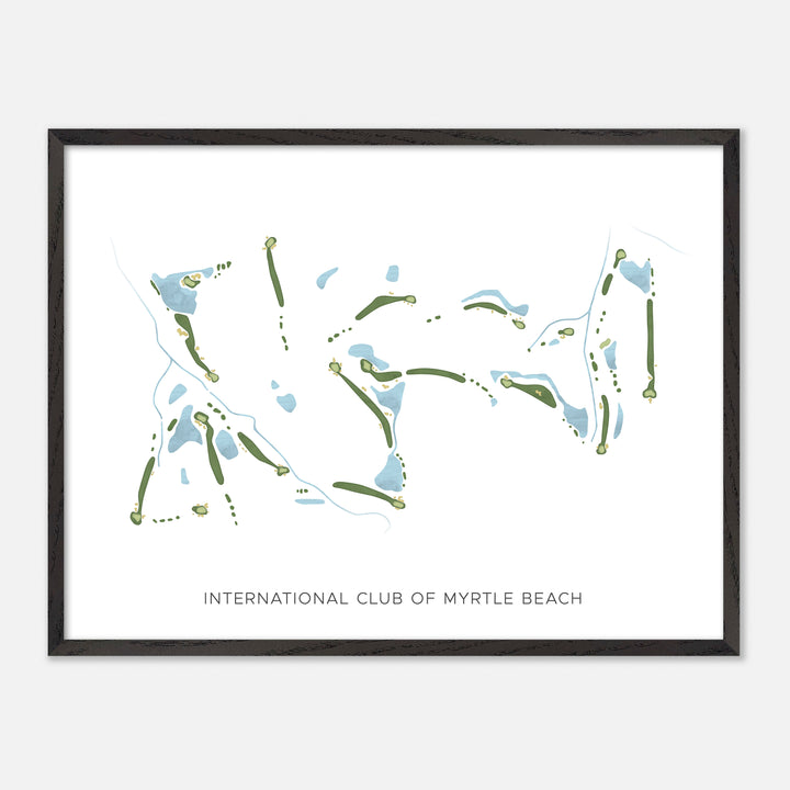 Print of International Club Of Myrtle Beach Modern Map