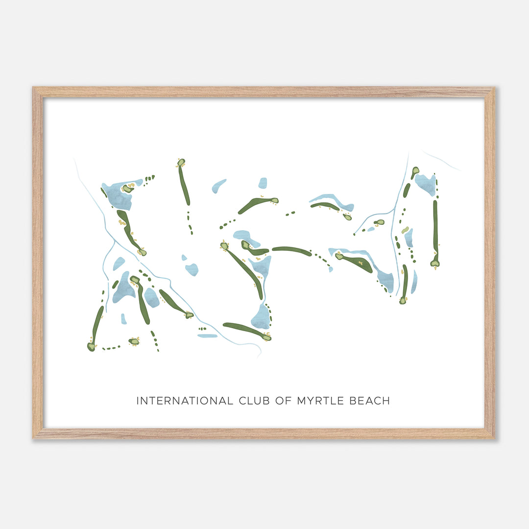 Print of International Club Of Myrtle Beach Modern Map