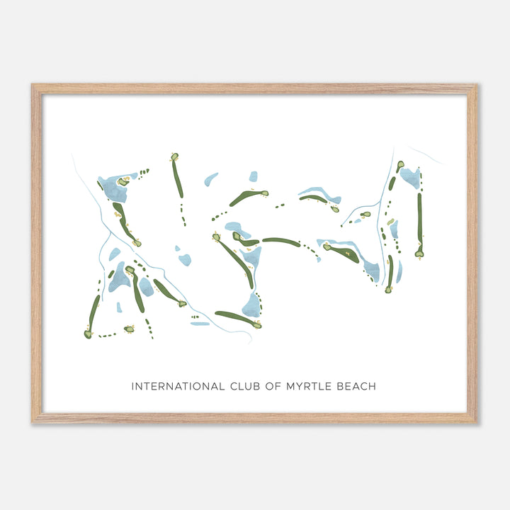 Print of International Club Of Myrtle Beach Modern Map