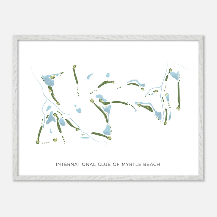 Print of International Club Of Myrtle Beach Modern Map