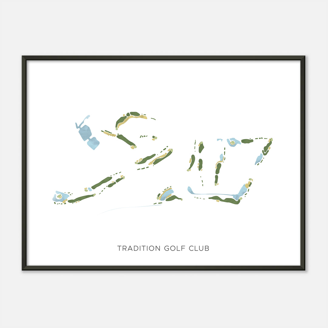 Print of Tradition Golf Club Modern Map