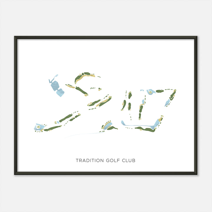 Print of Tradition Golf Club Modern Map