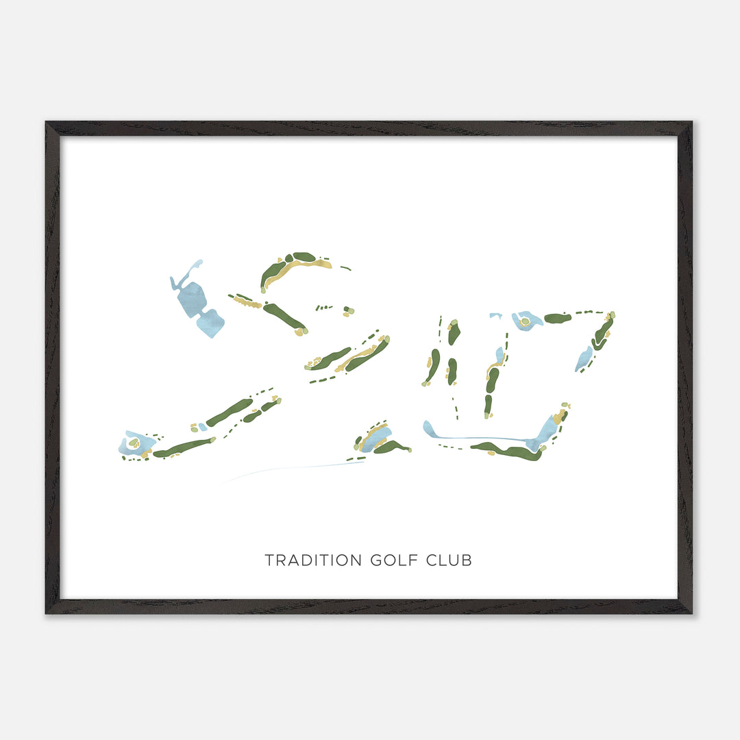 Print of Tradition Golf Club Modern Map