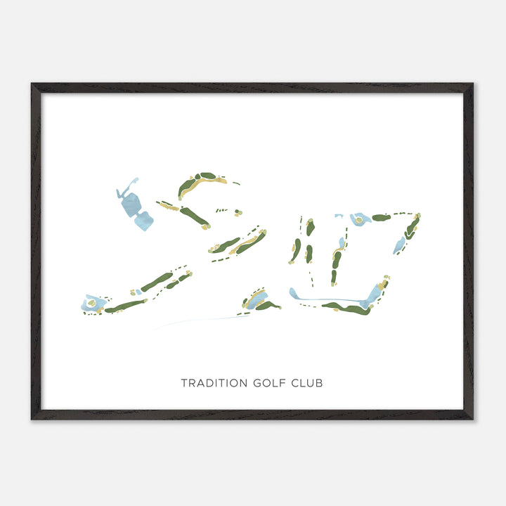 Print of Tradition Golf Club Modern Map
