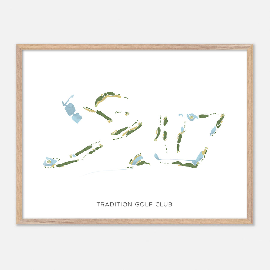 Print of Tradition Golf Club Modern Map