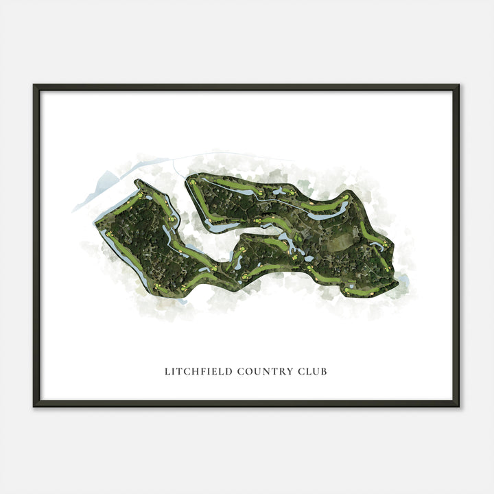 Print of Litchfield Country Club Classic Map