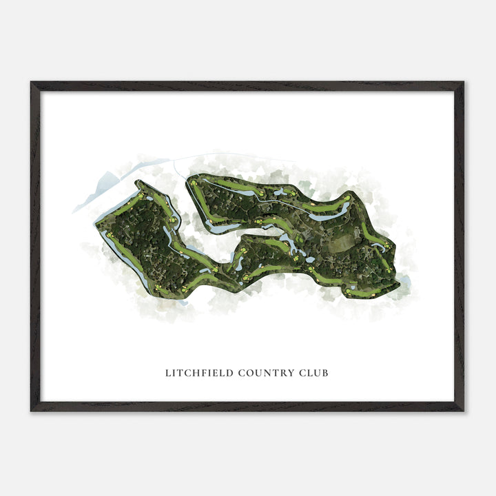Print of Litchfield Country Club Classic Map