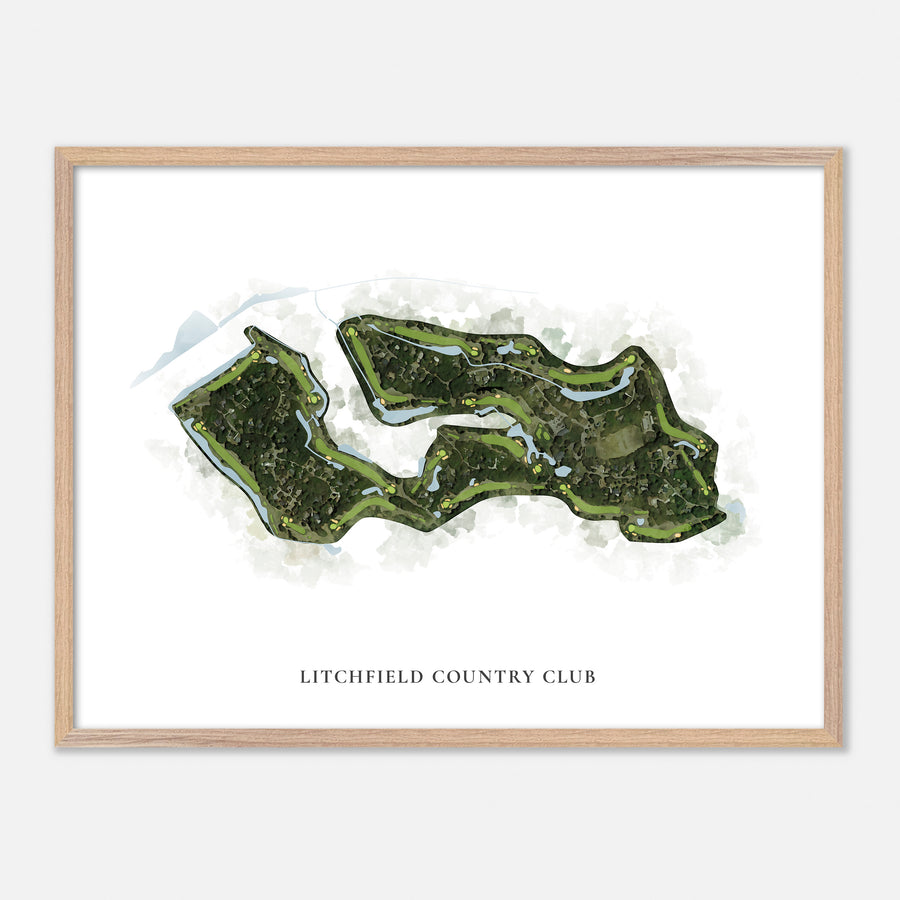 Print of Litchfield Country Club Classic Map