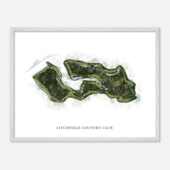 Print of Litchfield Country Club Classic Map