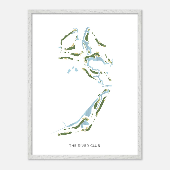 Print of The River Club Modern Map