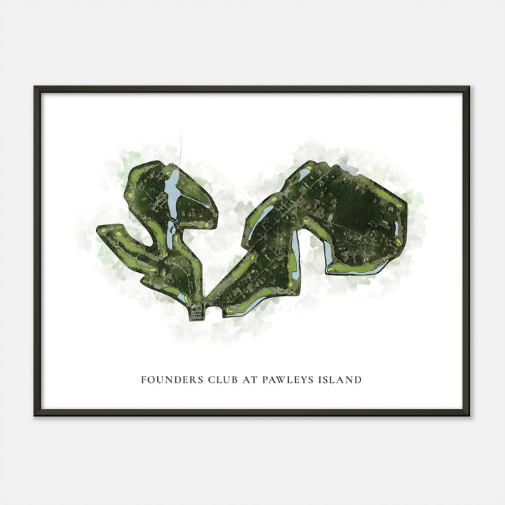 Print of Founders Club At Pawleys Island Classic Map