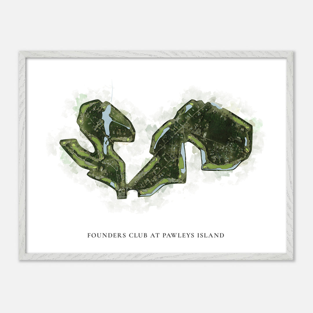 Print of Founders Club At Pawleys Island Classic Map