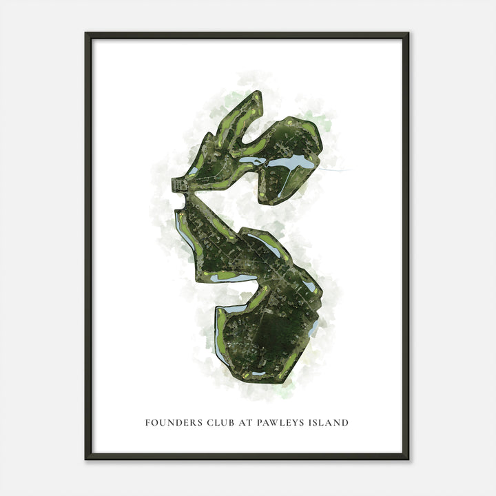 Print of Founders Club At Pawleys Island Classic Map